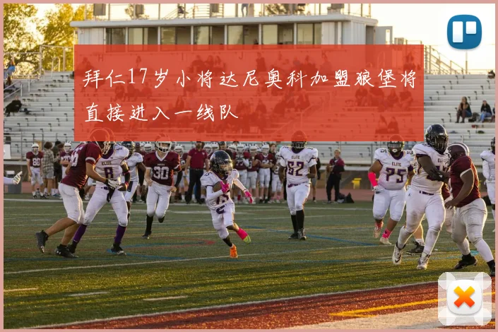 拜仁17岁小将达尼奥科加盟狼堡将直接进入一线队